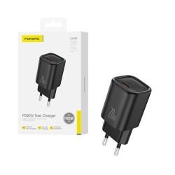 Adaptador Foneng EU69 Tipo-C PD20W Preto